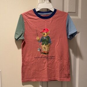 Ralph Lauren Kids Polo Bear T-Shirt - Red and Blue